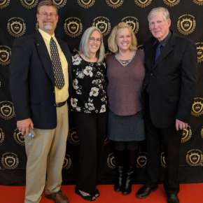2018 Pencraft Book Award Dinner and Ceremony David and Stacie with Mark and Jennifer their better halves